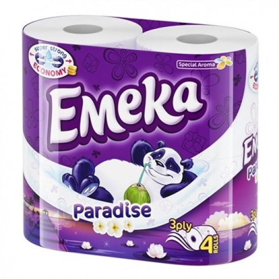 ТОАЛЕТНА ХАРТИЯ ЕМЕКА 4БР./10 PARADISE ЛИЛАВА 0